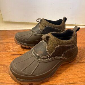 L.L. Bean Waterproof Duck Shoes w/ Vibram Sole – Brown Slip-On